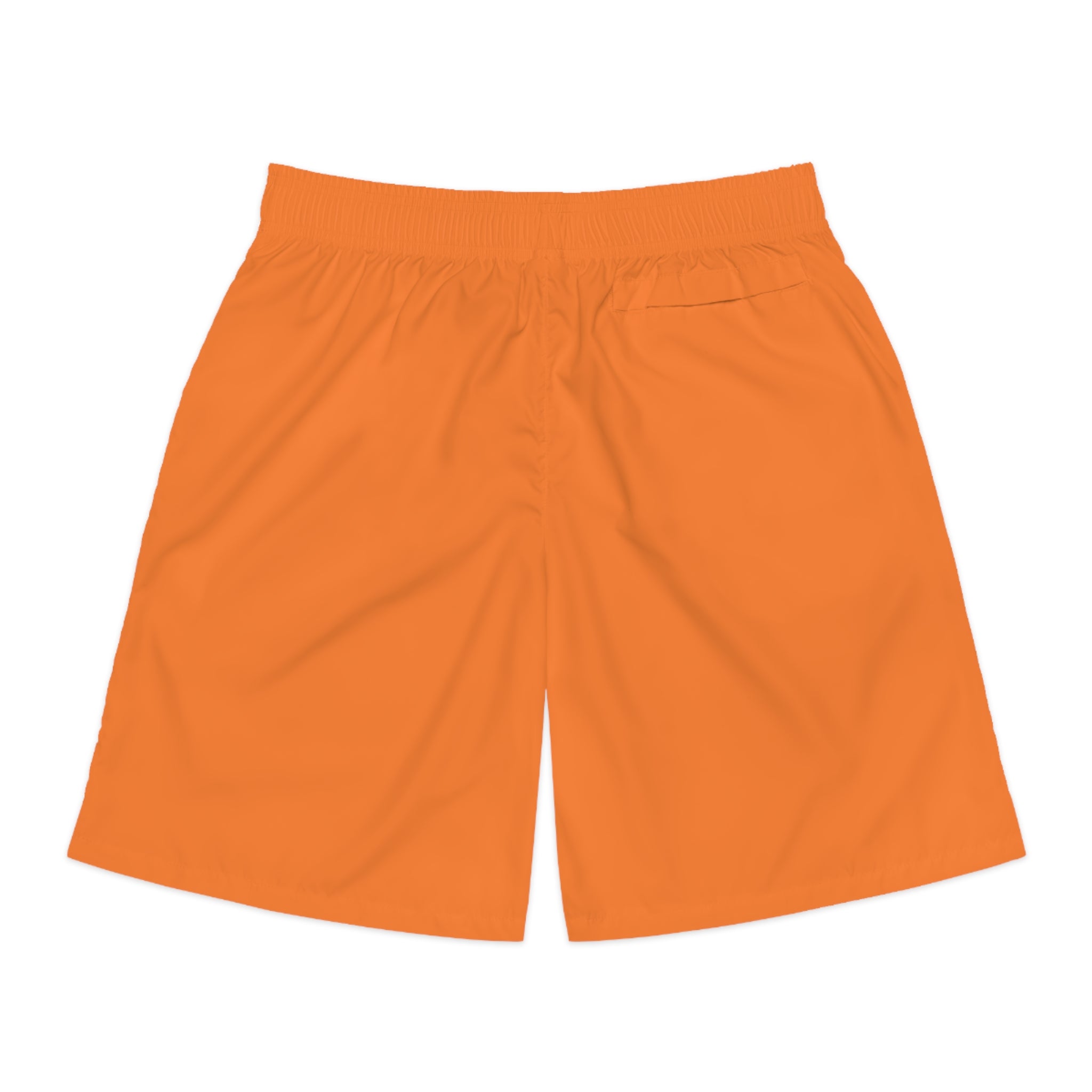 Men's Jogger Shorts — Orange 'Stardog' Logo Athletic Shorts