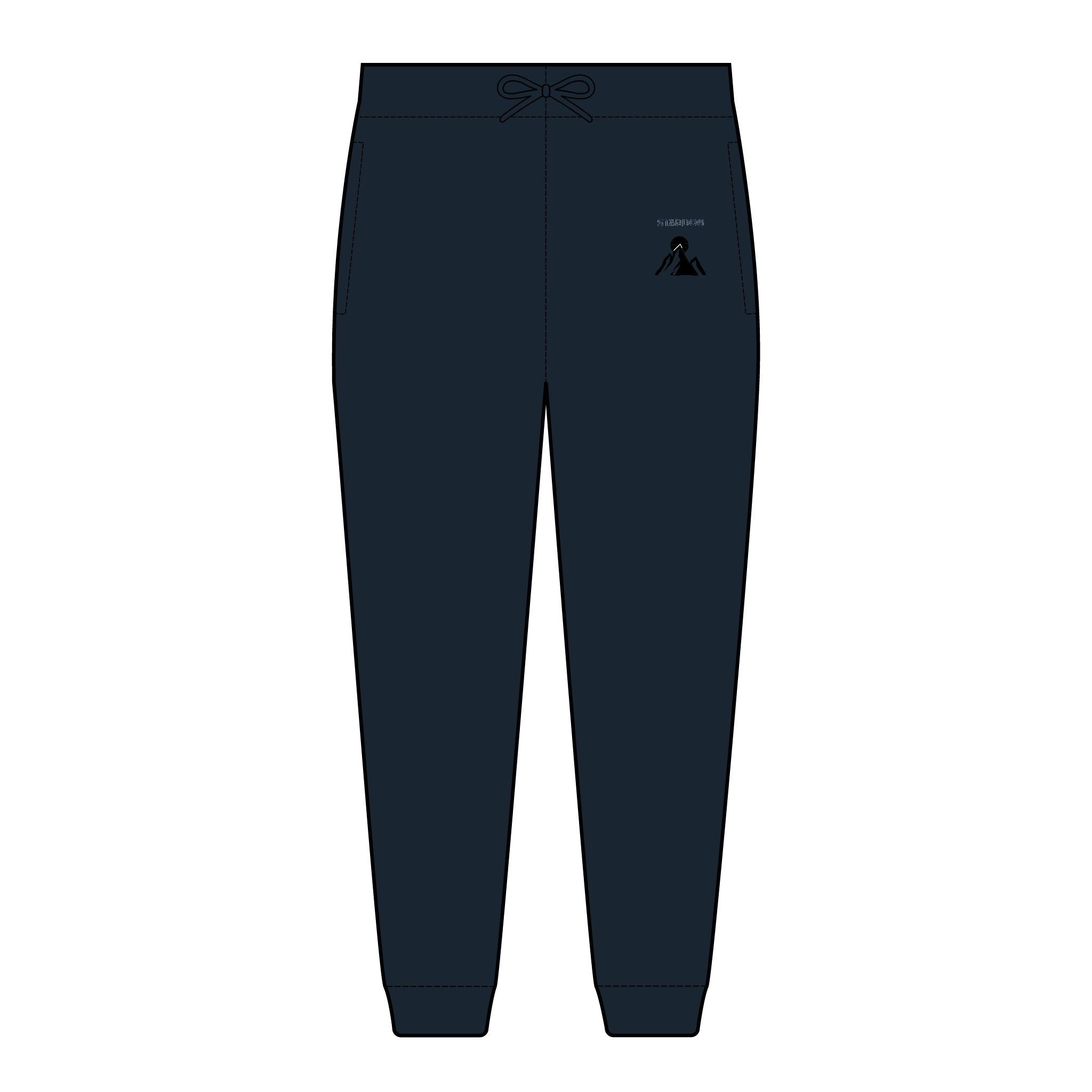 Mens Embroidered Fleece Joggers — Minimal '5' Logo Comfort Sweatpants