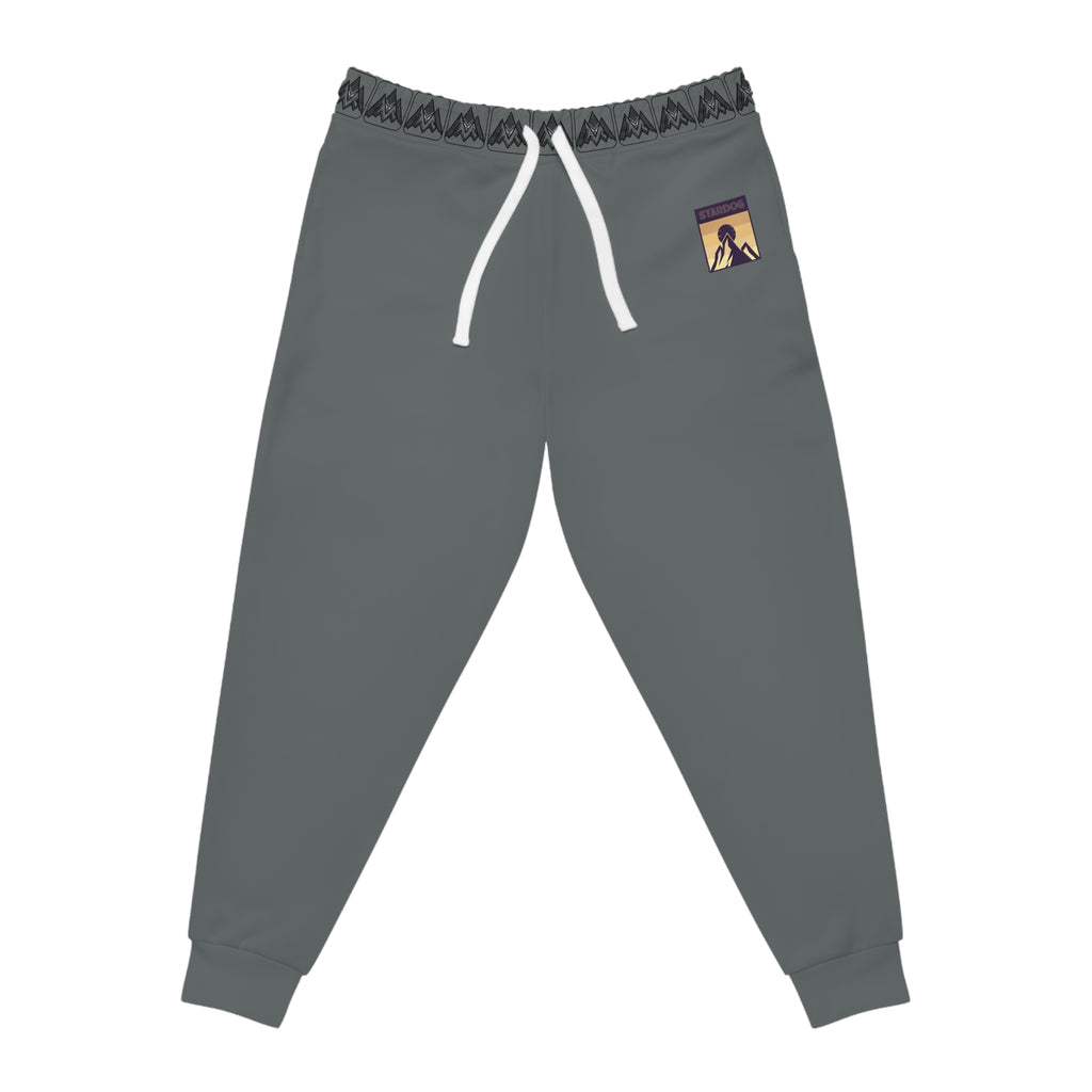 Unisex Athletic Joggers — Retro Sunrise