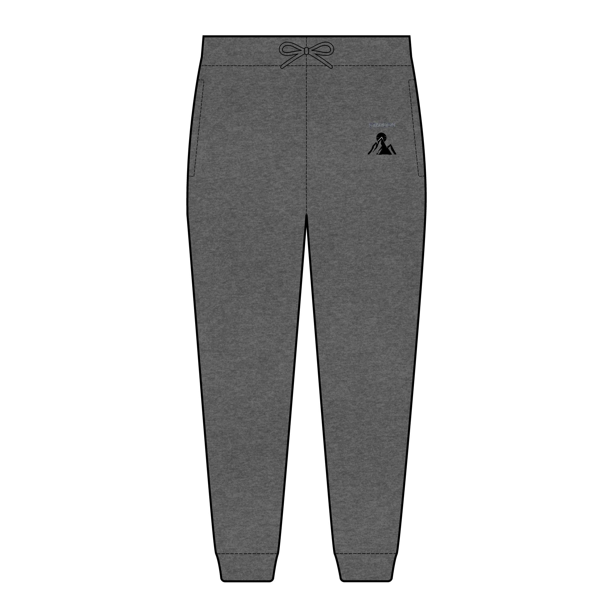 Mens Embroidered Fleece Joggers — Minimal '5' Logo Comfort Sweatpants