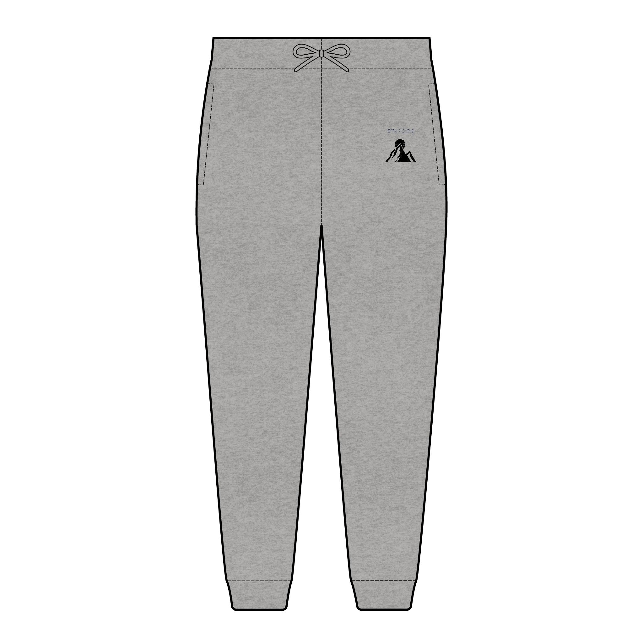 Mens Embroidered Fleece Joggers — Minimal '5' Logo Comfort Sweatpants