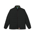 Women’s Puffer Jacket – Minimal Solid Black Quilted Outerwear