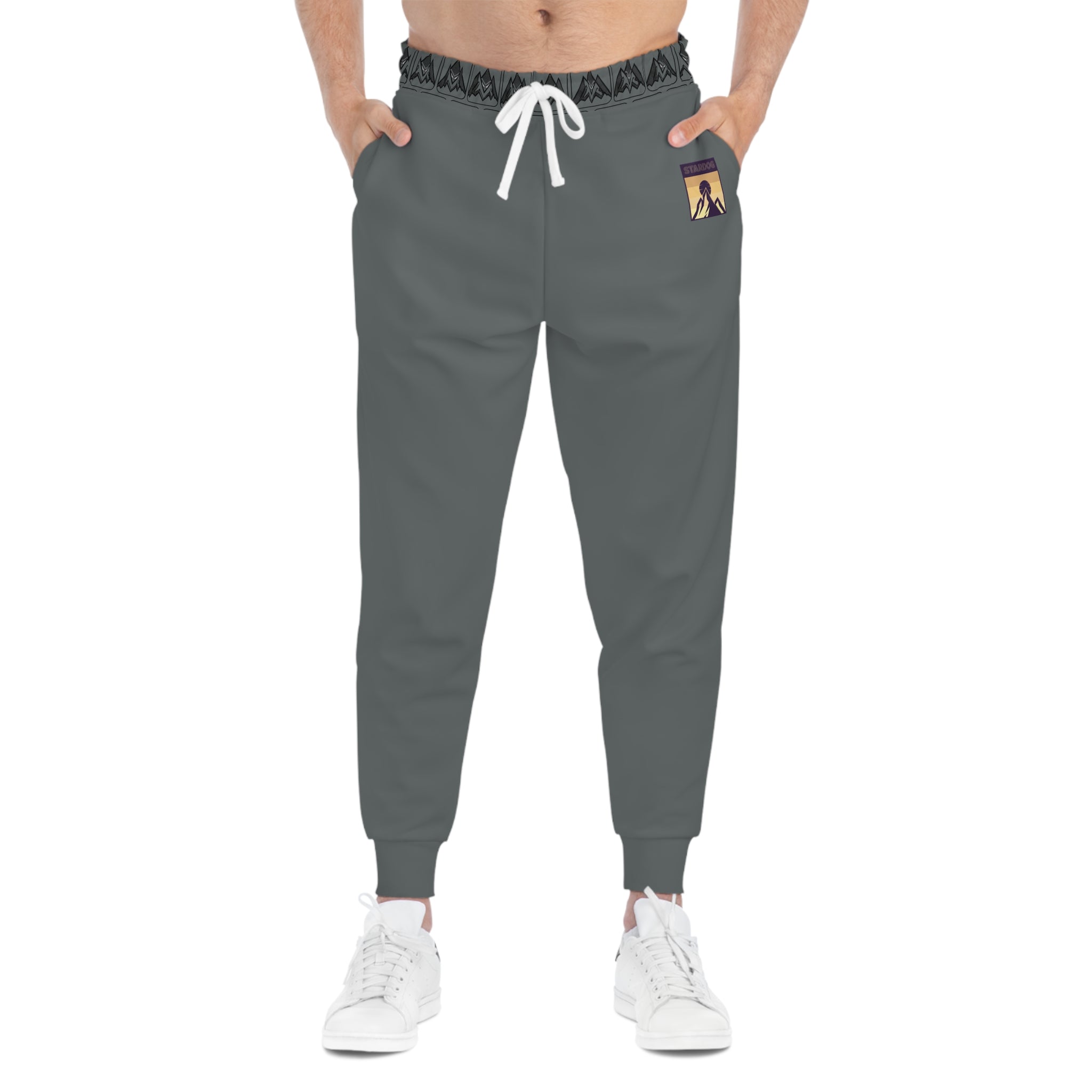 Unisex Athletic Joggers — Retro Sunrise