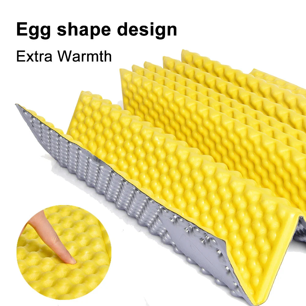 NNEOBA Waterproof Portable Camping Mat Foam Sleeping Pad Yellow-2