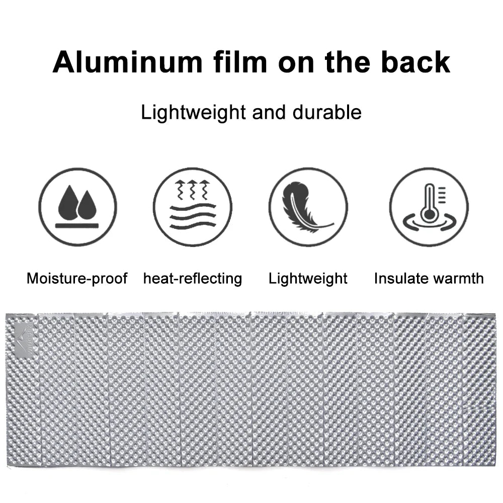 NNEOBA Waterproof Portable Camping Mat Foam Sleeping Pad Yellow-3