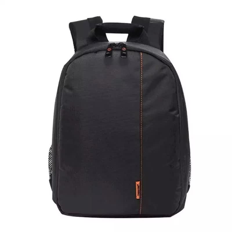 NNEDSZ Orange Lining Water-Resistant DSLR Camera Backpack with Tripod Holder, Lightweight and Spacious Photography Bag for Outdoor Use(Camera and accessories are props, not included)-2