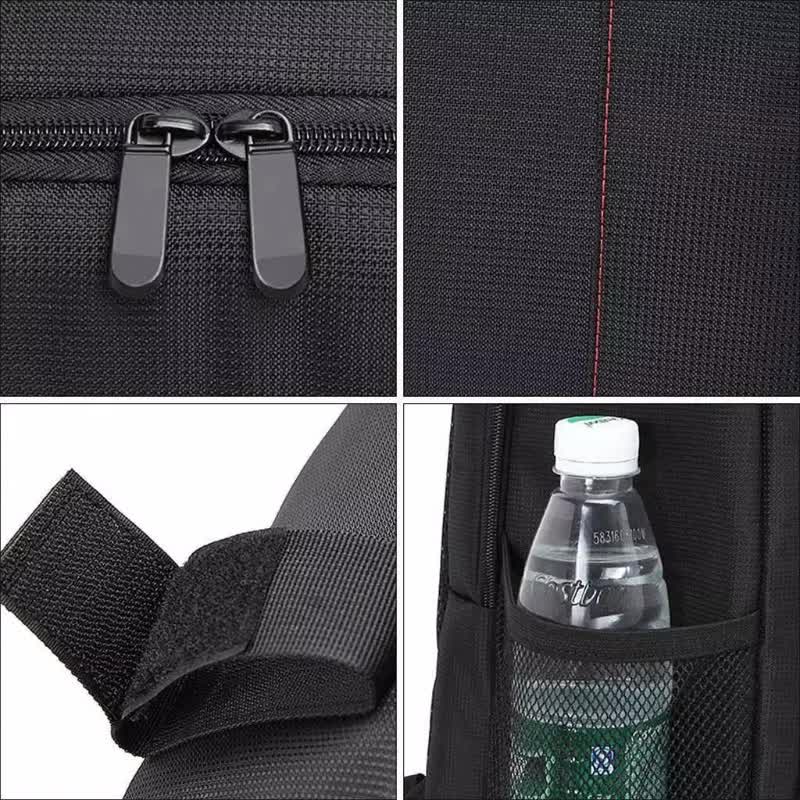 NNEDSZ Orange Lining Water-Resistant DSLR Camera Backpack with Tripod Holder, Lightweight and Spacious Photography Bag for Outdoor Use(Camera and accessories are props, not included)-4