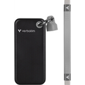 Verbatim Pocket SSD 1 TB UBS тип C 3.2 Gen 2 (3.1 Gen 2) Черен, Сив (32190)-0