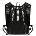 Black 5L Breathable Hydration Vest Pack - Sweat-Wicking Running Bag