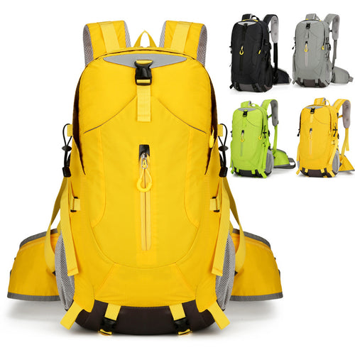 Black Lightweight 30L Hiking Backpack - Water-Resistant O