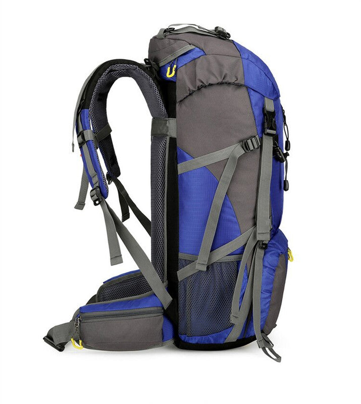 Dark blue 36-55L Outdoor Hiking Backpack - Durable Water Resistant