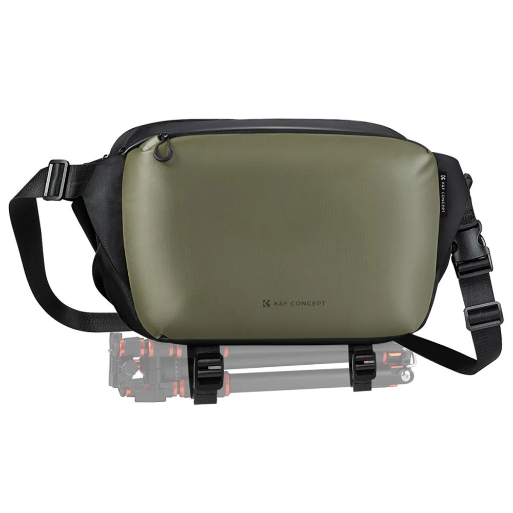 K-F CONCEPT Alpha Sling 12L fotós oldaltáska sötétzöld (KF-13-177V1)-0