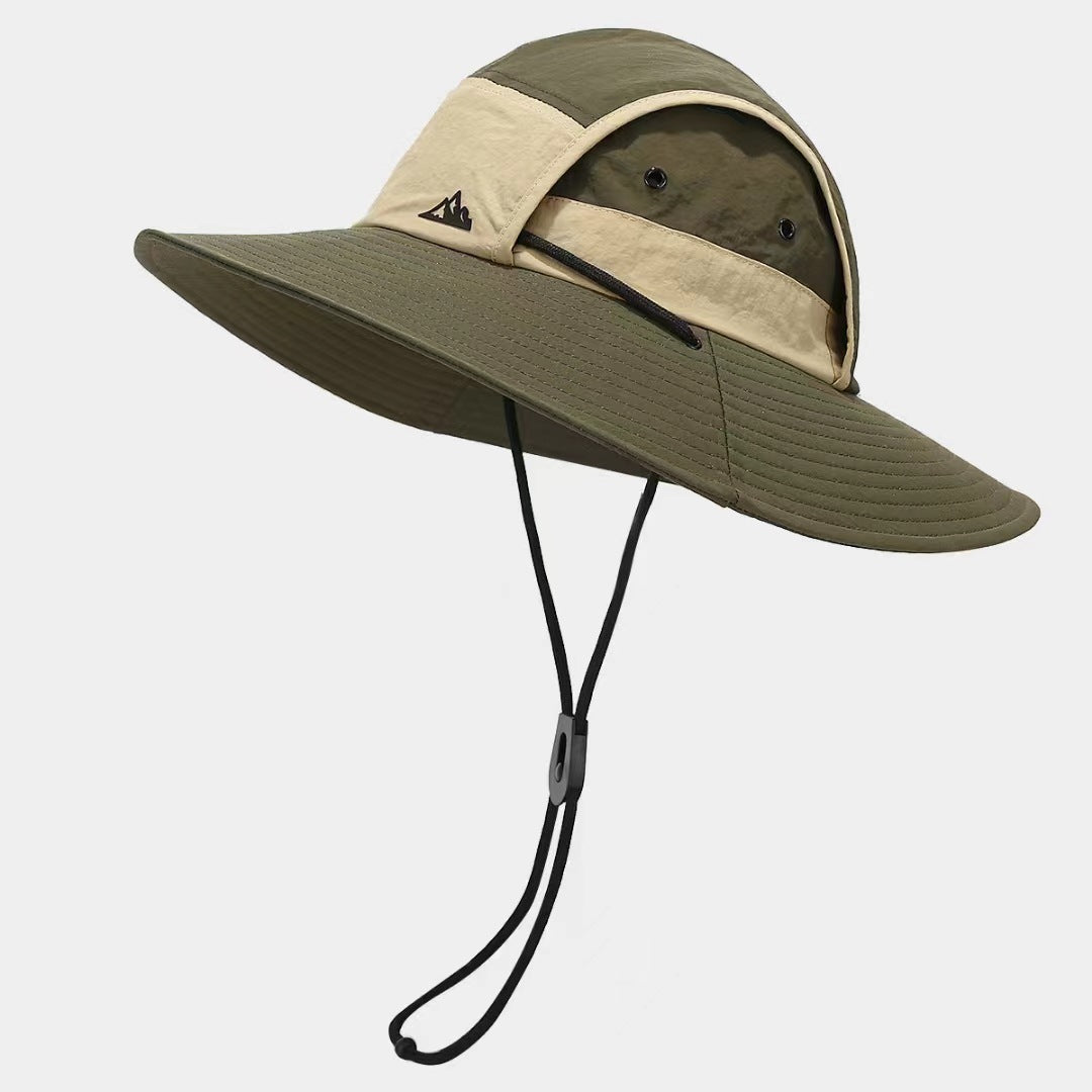 Green Quick-Dry Sun Protection Bucket Hat