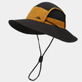Black Quick-Dry Sun Protection Bucket Hat