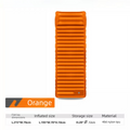 Ultralight TPU Inflatable Camping Mattress 195x70x10cm Orange